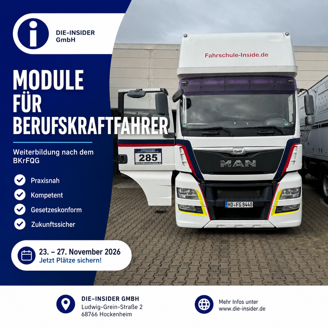 🚛 Weiterbildung für Berufskraftfahrer – Jetzt Plätze sichern! 🚛